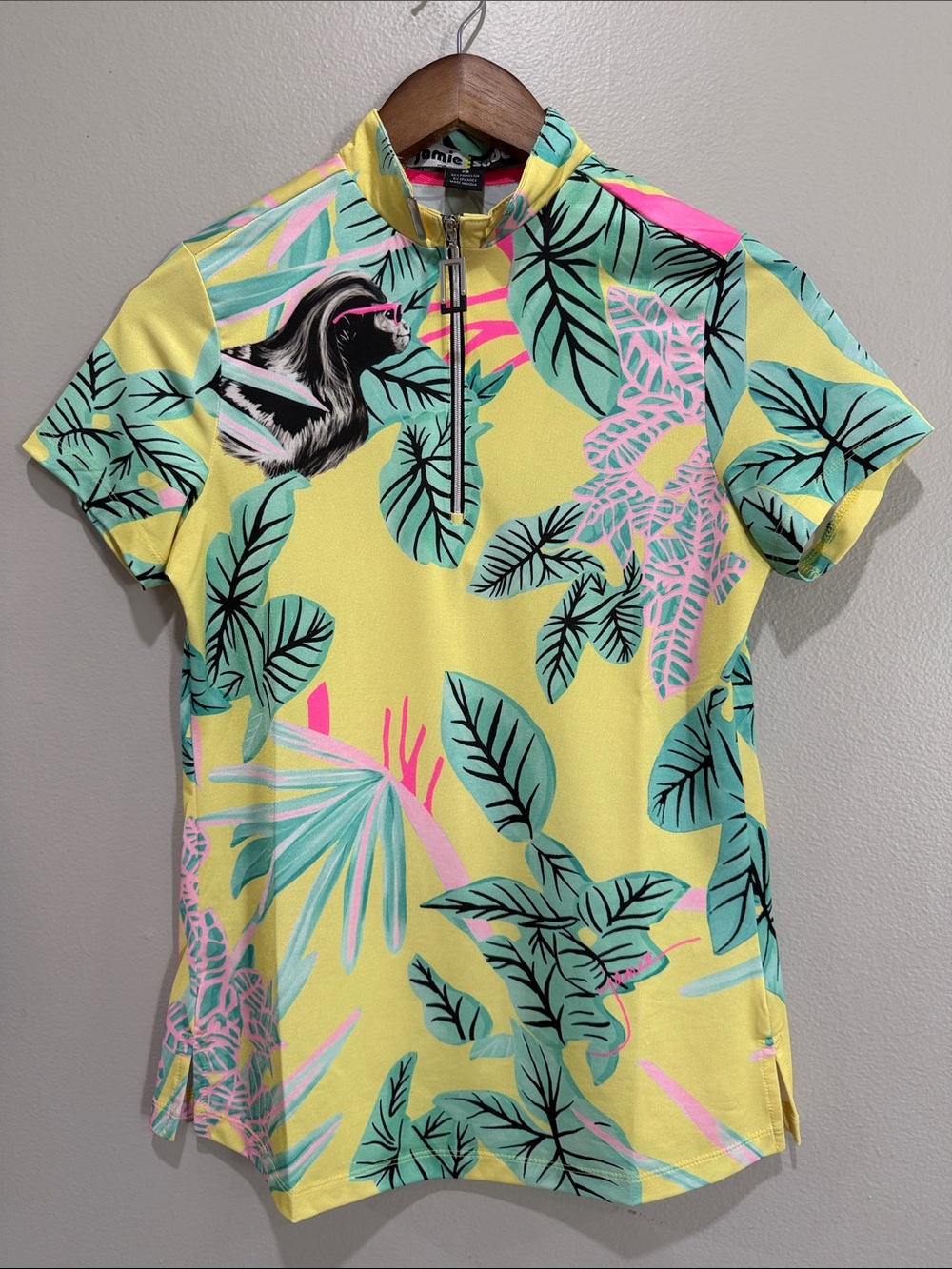 Jamie Sadock Tropical 1/4 Zip Women’s Golf Polo size XS